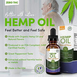 Hemp Oil 250mg for Fast Relief :: Anxiety, Inflammation, Pain, Sleep, Nausea, Depression :: MCT Oil Packed with Omega 3,6 Fatty Acids :: Better with Nature 30 Day Supply :: Peppermint Flavor