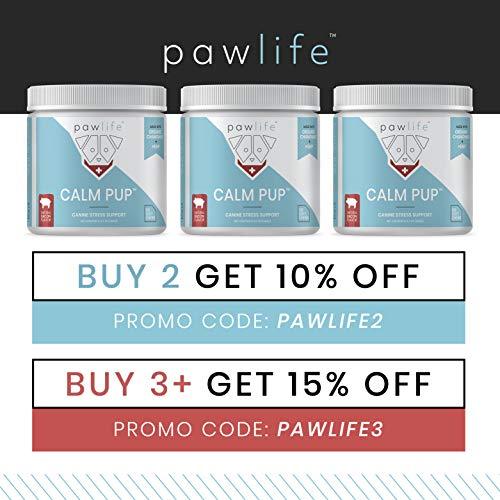 pawlife Calming Treats for Dogs - Hemp Oil Infused Soft Chews for Dog Anxiety Support- 120 Dog Calming Treats (Bacon)