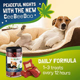 CeeBeeDoo Dog Treats with Hemp Oil for Pain Relief & Anxiety – Healthy & Tasty Hemp Treats for Dogs – Natural Pet Hemp Chews Dog Calming Treats for Small & Large Dogs, (Beef and Rice)