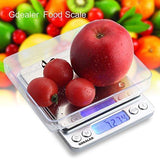 GDEALER DS1 Digital Pocket Kitchen Multifunction Food Scale for Bake Jewelry Weight, 0.001oz/0.01g 500g, Tare, Stainless Steel, 12710619mm, Silver