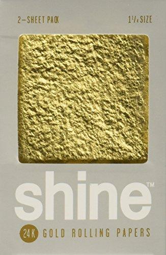Shine 24K Gold Rolling Papers 2 Sheet Pack
