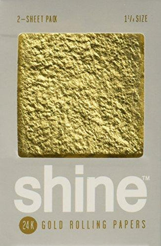 Shine 24K Gold Rolling Papers 2 Sheet Pack