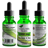 Hemp Oil 1000MG Full Spectrum Premium Hemp Oil for Pain Anxiety, Stress and Inflammation. Improves Mood Sleep Skin & Hair Organic Vegan Non-GMO Orange Flavor 1 Fl Oz Low Intro Price