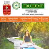 Premium Full Spectrum Hemp Extract Peach Ring Gummies - for Pain Relief and Anti-Anxiety Support - 500MG Total, 25MG Each - All-Natural Ingredients- Promotes Relaxation & General Good Health