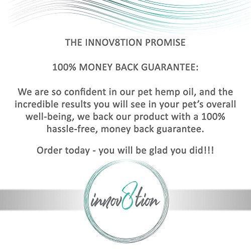 innov8tion Hemp Oil for Dogs and Cats | 750 mg | Relieve Your Pets Arthritis, Joint Pain, Muscle Spasm, and Anxiety | All-Natural | Safe and Easy to Use | Non-Toxic | Grown in The USA | 1 oz