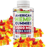 Keylor Nutrition Premium Hemp Gummies – 3000 MG – All Natural Ingredients - Relief for Stress, Inflammation, Pain, Sleep, Anxiety, Depression – Vitamins & Omega 3,6,9 – Made in The USA - 120 pcs
