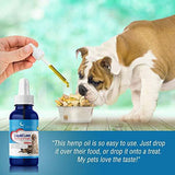 1000mg 4oz Hemp Oil for Pets- Organic Hemp Extract for Dogs & Cats - Made in The USA- Pain Relief-Anxiety & Stress Relief- Soothes Arthritis & Joints-Full Spectrum Hemp Extract-Daily Immune Support