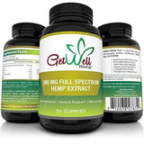 Premium Full Spectrum Hemp Extract Gummy Bears 300 MG, 30 Count, 10 MG per Gummy with Rich Hemp Taste, Great for Skin, Lowers Cholesterol, Rich in Fatty Acids, Omega 6, and Omega 3. Made in USA