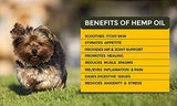 Hemp Oil for Dogs and Cats - Full Spectrum Hemp Extract - 500mg - All Natural Pain Relief for Dogs & Cats, Calming, Stress & Anxiety Support, Wellness, Hip & Joint Health - Easily Apply to Treats
