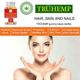 TRUHEMP Full Spectrum Hemp Extract Gummy Bear - Safe and Organic - Made in USA - 1000MG Total, 10MG Each - Great for Skin, Relaxing, Pain, Stress & Anxiety Relief
