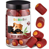 CeeBeeDoo Dog Treats with Hemp Oil for Pain Relief & Anxiety – Healthy & Tasty Hemp Treats for Dogs – Natural Pet Hemp Chews Dog Calming Treats for Small & Large Dogs, (Beef Flavored)