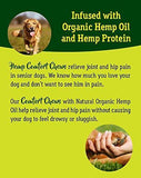 Dog Anxiety Relief with HEMP OIL-Calming Treats for Dogs for Separation Anxiety -Soft Chews for Storm Anxiety and Motion Sickness Relief with Omega 3 for Hip and Joint Pain -120 Count Calming Treats