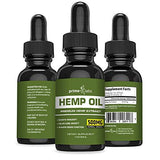 Hemp Oil Extract (500mg) :: Potent All-Natural Formula :: Pure Seed Extract :: Heart Healthy Omega 3 and 6 Acids :: Fresh Peppermint Flavor :: 30 Day Supply :: Prime Labs