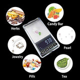 Pocket Food Scales Portable Jewelry Scale 500g/0.01g - Digital Jewelers Scale Black Electronic LCD - Kitchen Scale Stainless Steel body Mini Coffee Scale, Battery Included (500gx0.01g)
