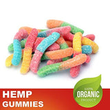 Premium Full Spectrum Hemp Extract Worms Gummy - Safe and Natural - Made in USA - 500MG Total, 14MG Each - Great for Skin, Relaxing, Pain, Stress & Anxiety Relief (Sour Worms)