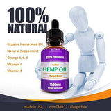 Hemp Oil Drops 1500mg, 100% Pure Natural Ingredients Full Spectrum Co2 Extracted, Anti-inflammatory, Help Reduce Stress, Anxiety and Pain, Vegan Vegetarian Friendly