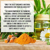 Tranquilo Pets Turmeric & Hemp Calming Treats for Dogs – Anxiety Support and Stress Relief - Bonus eBook - 100% Organic and Natural - Soft Chewy Roast Chicken Flavor – 100 Count