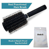 Diversion Safe Hair Brush by Stash-it | BONUS Smell Proof Bag | Can Safe to Hide Money, Jewelry, or Valuables with Discreet Secret Removable Lid