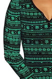 High Demand Women's Black Green Knit Jersey Onesie-M
