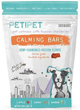 PETIPET Dog Calming Treats- Natural Dog Anxiety Relief Bars. Organic Hemp & Chamomile for Effective Stress, Anxiety Relief in Dogs