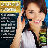 Canolane Organic Hemp Oil Drops 5000mg, Pure Full-Spectrum Support for Anxiety and Pain Relief, Natural Anti-Inflammatory, Omega Fatty Acids, Cold-Pressed Extract