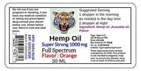 New Hemp Oil 1000 mg Super Strong (Orange)