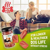 CeeBeeDoo Dog Treats with Hemp Oil for Pain Relief & Anxiety – Healthy & Tasty Hemp Treats for Dogs – Natural Pet Hemp Chews Dog Calming Treats for Small & Large Dogs, (BBQ Kabob)