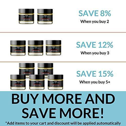 Hemp Pain Cream Salve - Extra Strength 1000mg Full Spectrum Hemp Extract - Fast Muscle and Joint Pain Relief. 2oz