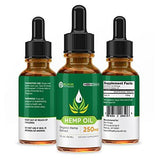 Hemp Oil Extract - All-Natural Premium Formula - 8.33MG Per Serving - Promotes Relaxation - Organic Anti-Anxiety - One Month Supply - Sans CBD - Elixir Fitness