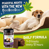 CeeBeeDoo Dog Treats with Hemp Oil for Pain Relief & Anxiety – Healthy & Tasty Hemp Treats for Dogs – Natural Pet Hemp Chews Dog Calming Treats for Small & Large Dogs, (Turkey Jerky)