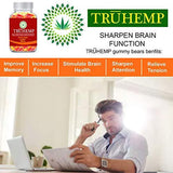 Premium Full Spectrum Hemp Extract Peach Ring Gummies - for Pain Relief and Anti-Anxiety Support - 500MG Total, 25MG Each - All-Natural Ingredients- Promotes Relaxation & General Good Health