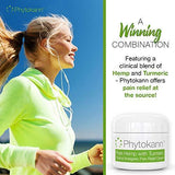Pure Hemp with Turmeric Topical Pain Relief Cream for Arthritis, Joint Pain, Inflammation, Back, Knee, Neck, Feet, Muscle Soreness, and Fibromyalgia and Carpel Tunnel Relief