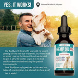 Hemp Oil for Dogs and Cats - 500 mg - Anxiety Relief for Dogs Cats - Hemp Dog - Pet Hemp Oil - 100% Organic Hemp Dog Treats Grown and Extracted in USA for all Pets