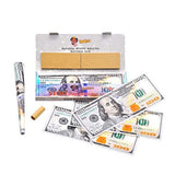 Satelliter Fake Money, Rolling Papers with Filter Tips, Wallets of Cigarette Rolling Papers 110 * 45MM(2 Wallet)
