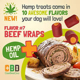 CeeBeeDoo Dog Treats with Hemp Oil for Pain Relief & Anxiety – Healthy & Tasty Hemp Treats for Dogs – Natural Pet Hemp Chews Dog Calming Treats for Small & Large Dogs, (Beef Flavored)