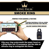 King Palm Bundle - Tobacco & Chemical Free Super Slow Burning 100% Real Leaf King Rolls (2) + Slim Rolls (3) + 10” X 8” Metal Rolling Tray + Smoke Clip (1) + Smoke Ring (1) + Snuffer (1)