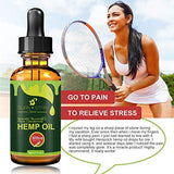 Hemp Oil for Pain Relief, Relieve Inflammation, Stress Support, Anti Anxiety, 100% Pure Organic Hemp Extract Oil (300mg)