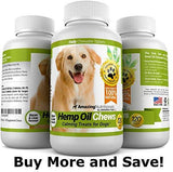 Amazing Hemp Oil for Dogs Calming Treats - Dog Stress Relief Anxiety Aid for Storms, Barking, Chewing - Aids Joint Health - 120 Supplement Chews