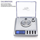 Smart Weigh High Precision Digital Milligram Jewelry Scale, 20 x 0.001g, Calibration Weights and Tweezers Included.
