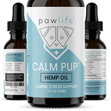 Dog Calming Aid - Hemp Oil for Dogs - Calming Extract for Stress and Anxiety Support - Omega 3 and 6 Fatty Acids - Hip and Joint Pain Support for Dogs - 1oz 250mg