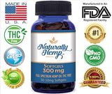 Naturally Hemp Oil 300mg - Certified Organic - Full Spectrum Extract - Relief for Stress, Inflammation, Pain, Sleep, Anxiety, Depression, Nausea - and More!