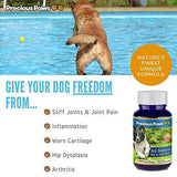 All Natural Hip & Joint Pain Relief for Dogs Arthritis & Inflammation, for Mobility & Hip Dysplasia, Glucosamine, Turmeric, Boswellia, MSM & Chondroitin. 120 Beef Treats