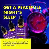 Hemp Oil Drops, 1000mg, Full Spectrum, 100% Organic, Reduces Pain, Anxiety and Stress, Helps with Sleep, Mood, Skin and Hair