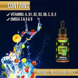 Canolane Organic Hemp Oil Drops 5000mg, Pure Full-Spectrum Support for Anxiety and Pain Relief, Natural Anti-Inflammatory, Omega Fatty Acids, Cold-Pressed Extract