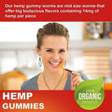Premium Full Spectrum Hemp Extract Worms Gummy - Safe and Natural - Made in USA - 500MG Total, 14MG Each - Great for Skin, Relaxing, Pain, Stress & Anxiety Relief (Worms)