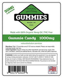 20ct Premium Hemp Gummies Watermelon Flavor- 50mg per Gummy Ring (1000 mg per Bag) - Organic Hemp - 0% THC - Relief for Stress, Pain, Inflammation, Anxiety, Depression, Nausea, Omega 3,6,9 and More