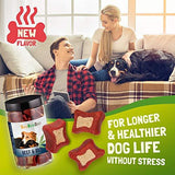 CeeBeeDoo Dog Treats with Hemp Oil for Pain Relief & Anxiety – Healthy & Tasty Hemp Treats for Dogs – Natural Pet Hemp Chews Dog Calming Treats for Small & Large Dogs, (Beef and Rice)