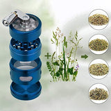 Vovomay Tobacco Grinder-4-layer 40mm Metal Herb & Spice Mills Grinder Spice Graters Cursher (Blue)