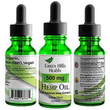 Hemp Oil 500MG Full Spectrum Premium Hemp Oil for Pain Anxiety, Stress and Inflammation. Aides Mood Sleep Skin & Hair. Organic Vegan Non-GMO Orange Flavor 1 Fl Oz Low Intro Price