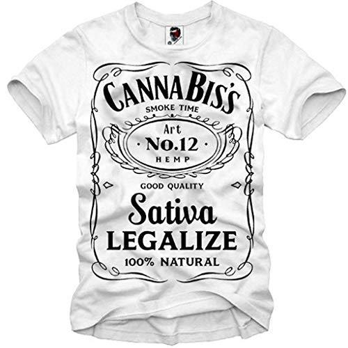 E1SYNDICATE MENS T-SHIRT CANNABIS WEED GANJA SATIVA INDICA BONG HANF HEMP SAMEN S/M/L/XL
